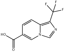 Imidazo[1,5-a]pyridine-6-carboxylic acid, 1-(trifluoromethyl)- Struktur