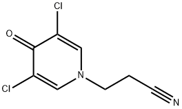3-(3,5-dichloro-4-oxo-1,4-dihydropyridin-1-yl)propanenitrile Structure