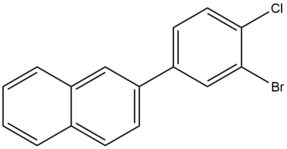 2-(3-溴-4-氯苯基)萘, 2869009-21-0, 结构式