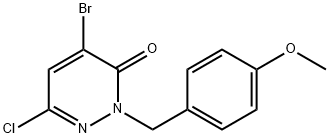 4-溴-6-氯-2-(4-甲氧基苄基)哒嗪-3(2H)-酮, 2869830-80-6, 结构式