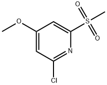 Pyridine, 2-chloro-4-methoxy-6-(methylsulfonyl)- Structure