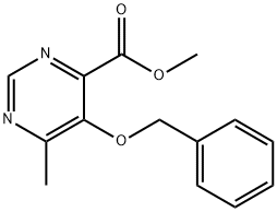 METHYL 5-(BENZYLOXY)-6-METHYLPYRIMIDINE-4-CARBOXYLATE, 2869955-51-9, 结构式