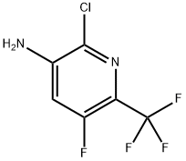 3-Pyridinamine, 2-chloro-5-fluoro-6-(trifluoromethyl)- Struktur