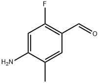 4-氨基-2-氟-5-甲基苯甲醛 结构式