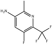 3-Pyridinamine, 5-fluoro-2-methyl-6-(trifluoromethyl)- Struktur