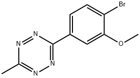 3-(4-Bromo-3-methoxyphenyl)-6-methyl-1,2,4,5-tetrazine Struktur