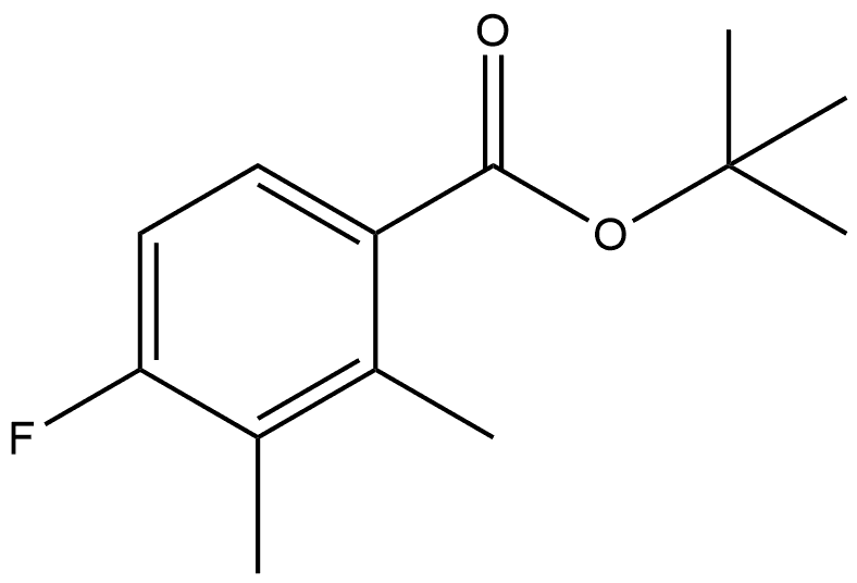 1,1-Dimethylethyl 4-fluoro-2,3-dimethylbenzoate,2870682-23-6,结构式