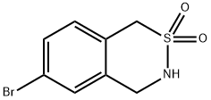 1H-2,3-Benzothiazine, 6-bromo-3,4-dihydro-, 2,2-dioxide Structure