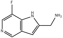 1H-Pyrrolo[3,2-c]pyridine-2-methanamine, 7-fluoro- 化学構造式