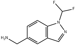 1H-Indazole-5-methanamine, 1-(difluoromethyl)- Struktur