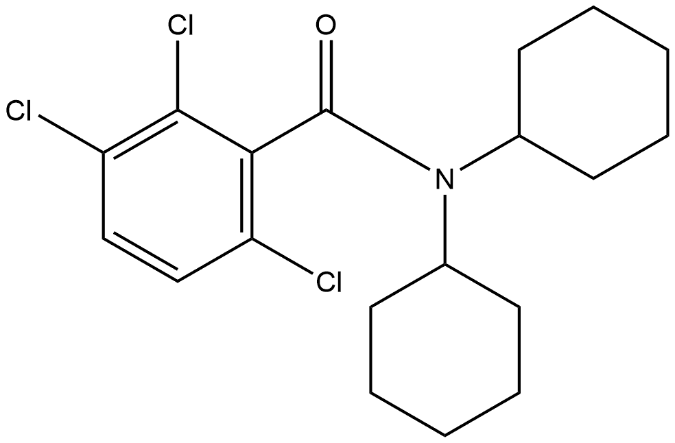 2,3,6-Trichloro-N,N-dicyclohexylbenzamide Structure