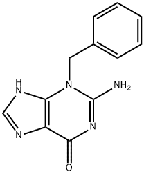 2-Amino-3-benzyl-3H-purin-6(7H)-one Struktur