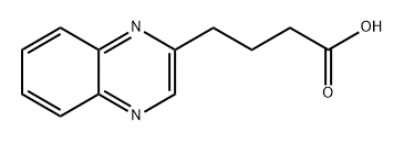 4-(喹喔啉-2-基)丁酸 结构式