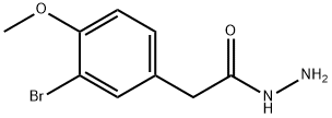 Benzeneacetic acid, 3-bromo-4-methoxy-, hydrazide Structure