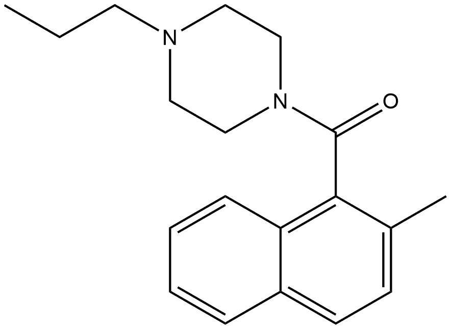 (2-Methyl-1-naphthalenyl)(4-propyl-1-piperazinyl)methanone Structure