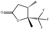 2(3H)-Furanone, dihydro-4,5-dimethyl-5-(trifluoromethyl)-, (4S,5R)- Struktur