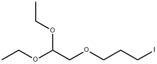 1-(2,2-二乙氧基乙氧基)-3-碘丙烷 结构式