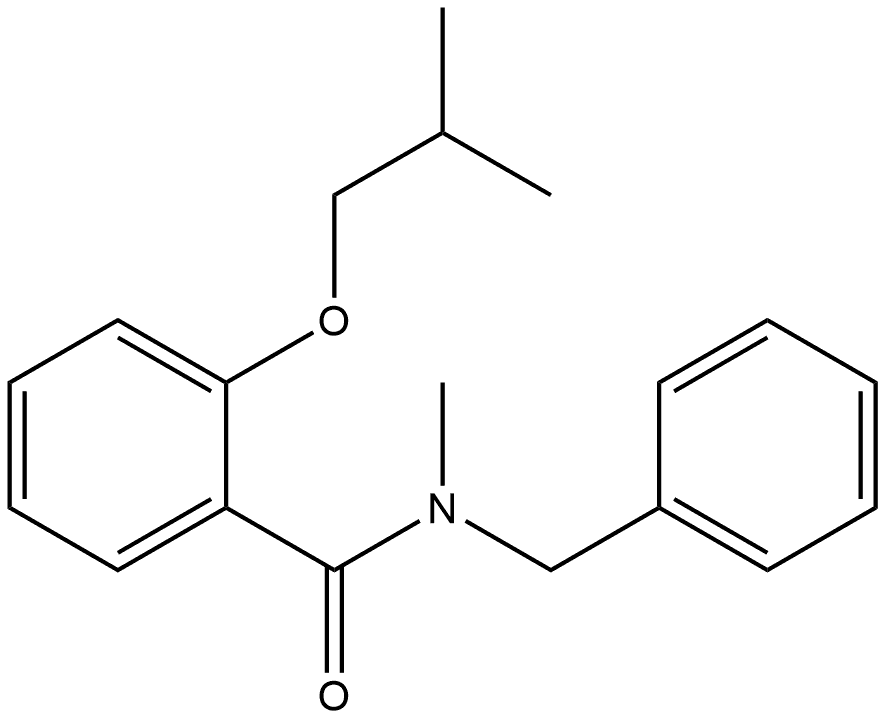 N-Methyl-2-(2-methylpropoxy)-N-(phenylmethyl)benzamide 结构式