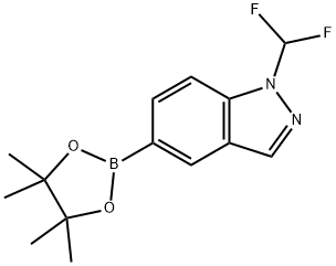 1-(difluoromethyl)-5-(4,4,5,5-tetramethyl-1,3,2-dioxaborolan-2-yl)-1H-indazole Struktur