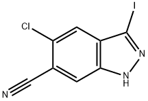 5-氯-3-碘-1H-吲唑-6-腈,2876897-97-9,结构式