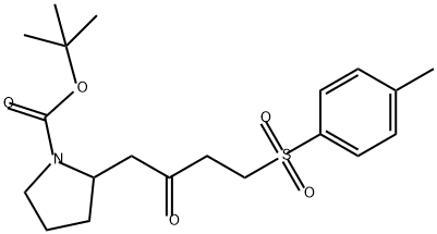 1-Pyrrolidinecarboxylic acid, 2-[4-[(4-methylphenyl)sulfonyl]-2-oxobutyl]-, 1,1-dimethylethyl ester