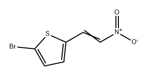 Thiophene, 2-bromo-5-(2-nitroethenyl)- Structure