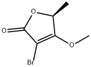 (S)-3-溴-4-甲氧基-5-甲基呋喃-2(5H)-酮 结构式