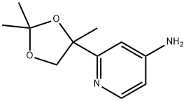 4-Pyridinamine, 2-(2,2,4-trimethyl-1,3-dioxolan-4-yl)- 化学構造式