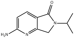 5H-Pyrrolo[3,4-b]pyridin-5-one, 2-amino-6,7-dihydro-6-(1-methylethyl)- Struktur