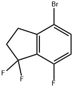 1H-Indene, 4-bromo-1,1,7-trifluoro-2,3-dihydro- Struktur