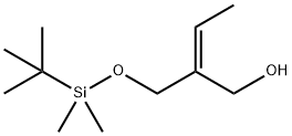 (E)-2-(((叔丁基二甲基甲硅烷基)氧基)甲基)丁-2-烯-1-醇 结构式