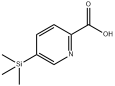 2-Pyridinecarboxylic acid, 5-(trimethylsilyl)- Struktur
