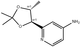 REL-2-(2,2,5-三甲基-1,3-二氧戊环-4-基)吡啶-4-胺 结构式