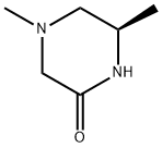 2-Piperazinone, 4,6-dimethyl-, (6R)- Struktur