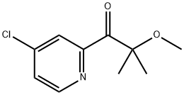 1-Propanone, 1-(4-chloro-2-pyridinyl)-2-methoxy-2-methyl- Struktur