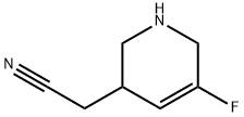 3-Pyridineacetonitrile, 5-fluoro-1,2,3,6-tetrahydro- Struktur