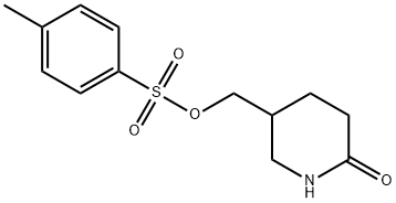 2-Piperidinone, 5-[[[(4-methylphenyl)sulfonyl]oxy]methyl]- Struktur