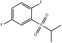 Benzene, 1,4-difluoro-2-[(1-methylethyl)sulfonyl]- 化学構造式