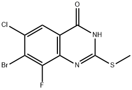 2881022-83-7 7-溴-6-氯-8-氟-2-(甲硫基)喹唑啉-4(3H)-酮