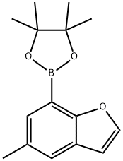 5-Methyl-7-(4,4,5,5-tetramethyl-1,3,2-dioxaborolan-2-yl)benzofuran Struktur