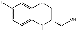 2H-1,4-Benzoxazine-3-methanol, 7-fluoro-3,4-dihydro-, (3S)- Struktur