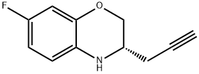 2H-1,4-Benzoxazine, 7-fluoro-3,4-dihydro-3-(2-propyn-1-yl)-, (3S)- Struktur