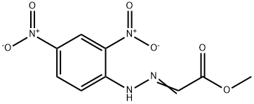 Acetic acid, 2-[2-(2,4-dinitrophenyl)hydrazinylidene]-, methyl ester Structure