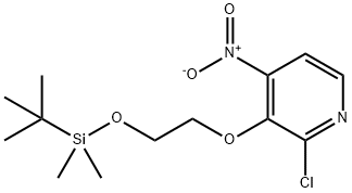 Pyridine, 2-chloro-3-[2-[[(1,1-dimethylethyl)dimethylsilyl]oxy]ethoxy]-4-nitro- 化学構造式