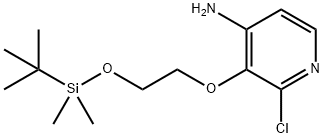 4-Pyridinamine, 2-chloro-3-[2-[[(1,1-dimethylethyl)dimethylsilyl]oxy]ethoxy]- 化学構造式