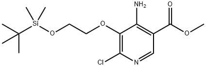 2883421-70-1 4-氨基-5-(2-((叔丁基二甲基甲硅烷基)氧基)乙氧基)-6-氯烟酸甲酯