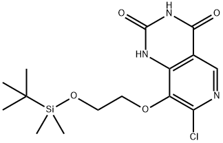 8-(2-((叔丁基二甲基甲硅烷基)氧基)乙氧基)-7-氯吡啶并[4,3-D]嘧啶-2,4(1H,3H)-二酮,2883421-72-3,结构式