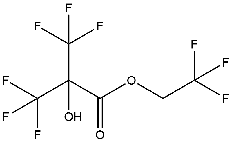 2,2,2-Trifluoroethyl 3,3,3-trifluoro-2-hydroxy-2-(trifluoromethyl)propanoate (ACI),2883439-48-1,结构式