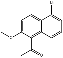 1-(5-溴-2-甲氧基-1-萘基)乙酮, 2883704-38-7, 结构式