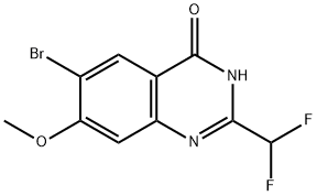 6-溴-2-(二氟甲基)-7-甲氧基喹唑啉-4(3H)-酮,2883761-40-6,结构式